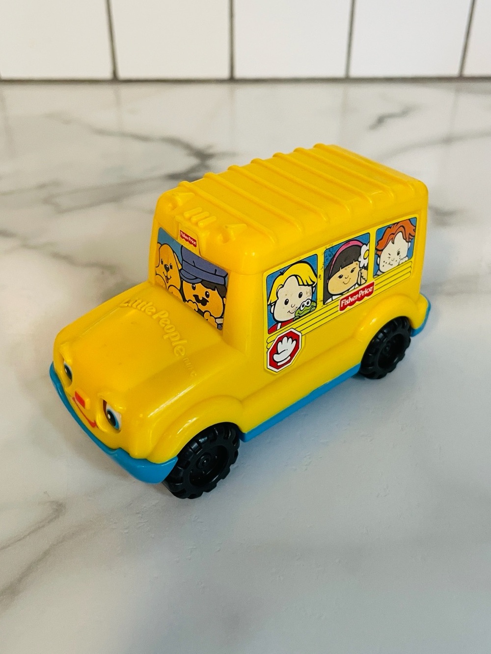 2003 Fisher Price Little People McDonald’s Happy Meal Toy - Yellow Bus